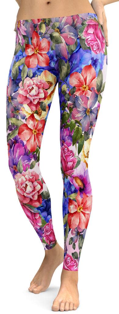 colorful floral leggings