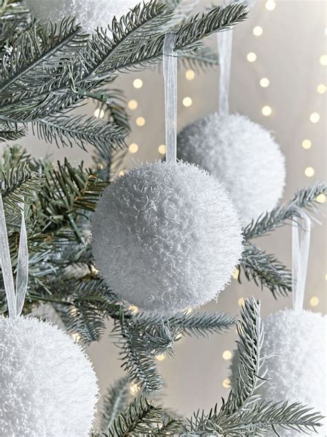 New Twelve Hanging Snowballs Christmas Tree Decorations Tree
