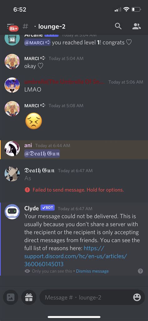 Please Help I Cant Talk In Discord Groups Or React To Verify In Them
