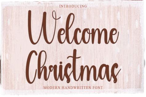 Welcome Christmas Font By Pipi Creative Creative Fabrica