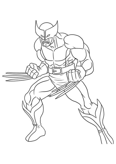 Wolverine Coloring Pages Logan Marvel Coloring Avengers Coloring