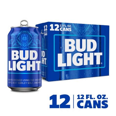 Bud Light Beer 12 Cans 12 Fl Oz Metro Market