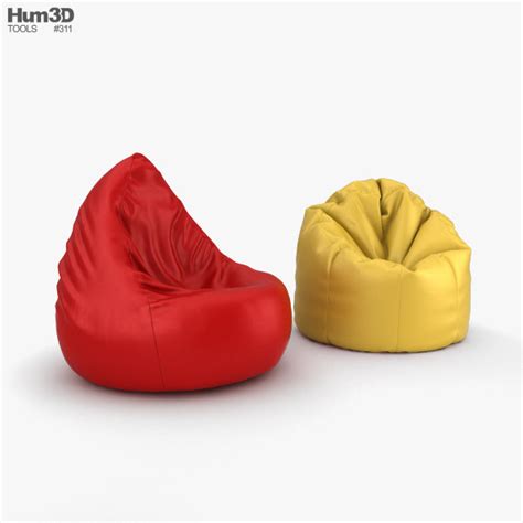 Bean Bag Chair 3d Model Furniture On Hum3d