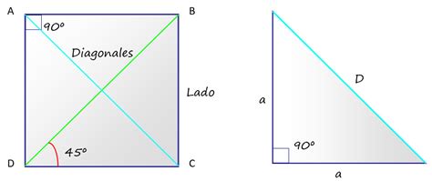 Significado De Cuadrado Perímetro Área Diagonales Definición Y