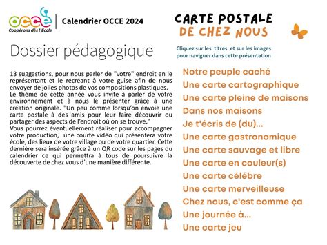 Calaméo Dossier Pédagogique Calendrier OCCE 2024