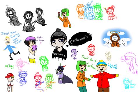 South Park Sketches By Meigoat On Deviantart