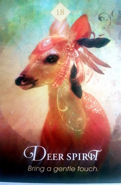 Spirit Animal Oracle ~collette Baron Reid ~deer Spirit ~ Bring A Gentle