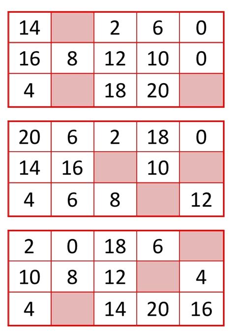 Bingo Da Tabuada Do 2 E 3 Askbrain