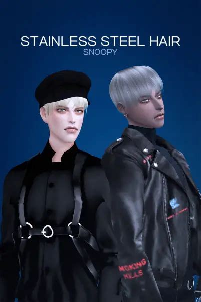 Snoopy Stainless Steel Hair Sims 4 Hairs