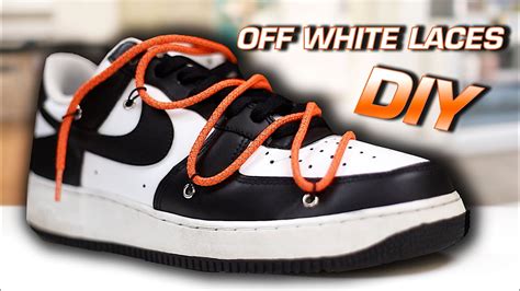 How To Create Lace Holes For Off White Laces Air Force 1 To Nike