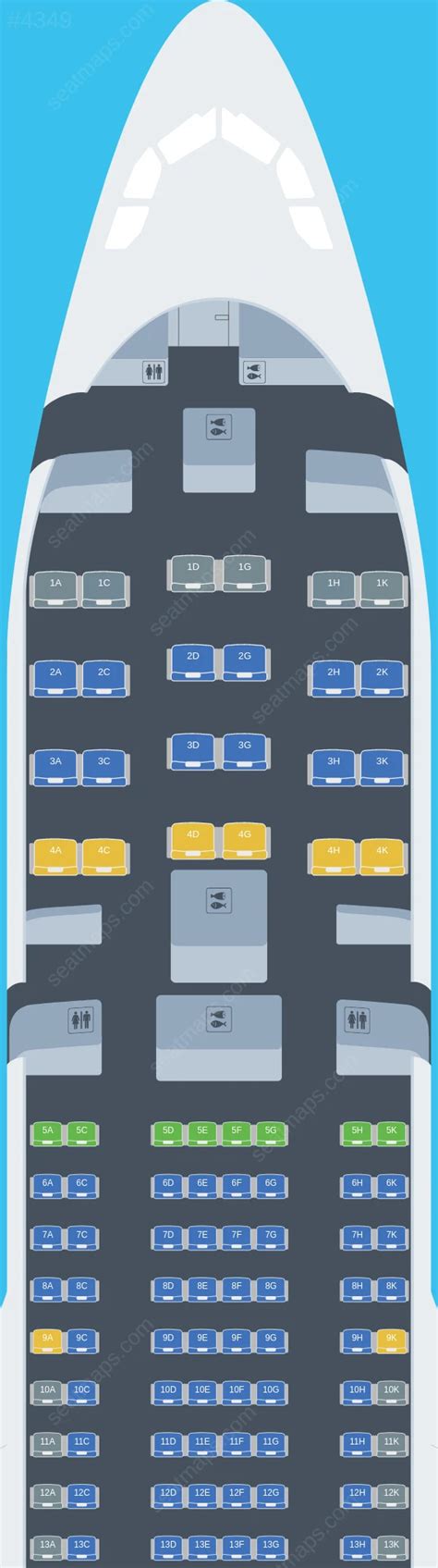 Seat Map Hi Fly Airbus A Pax Seatmaestro Porn Sex Picture