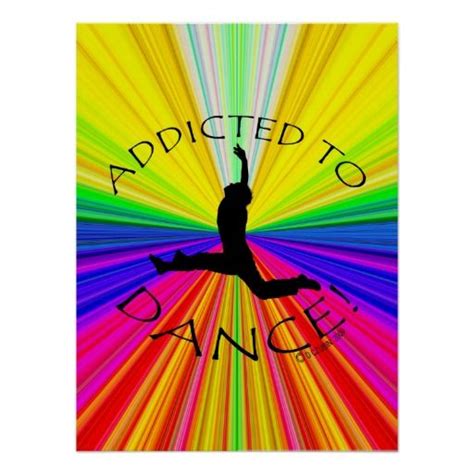 Addicted To Dance Poster Zazzle Dance Poster Poster Dance