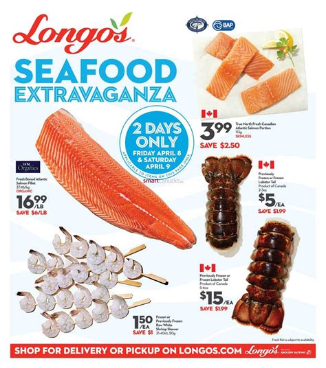 Longos Seafood Extravaganza Flyer April 8 And 9