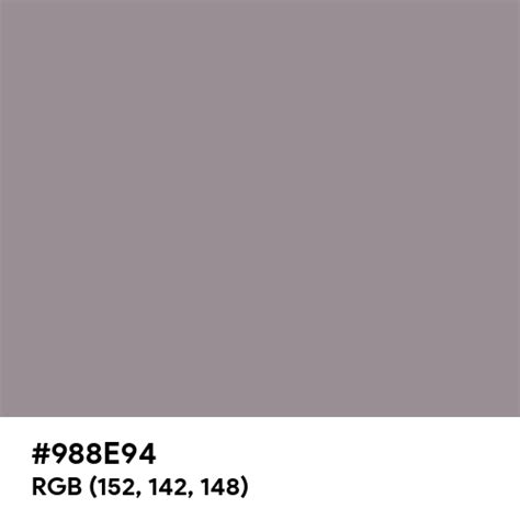 Heather Red Grey Color Hex Code Is 988e94