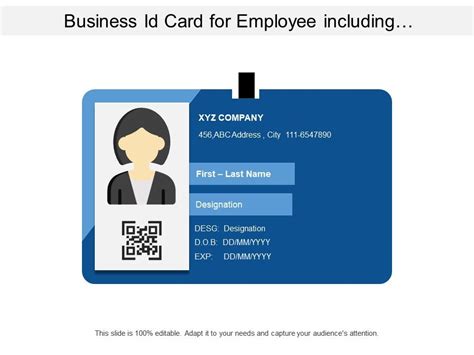 Pay online and let our expert team handle the rest. Business Id Card For Employee Including Designation And ...