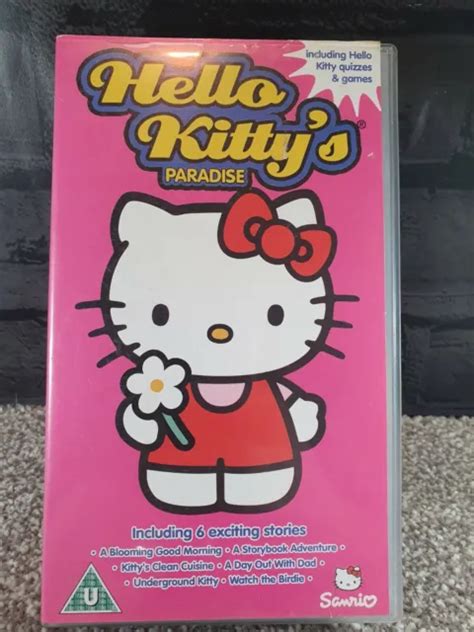 Hello Kittys Paradise Vhs Video 6 Fun Stories Games And Quizzes Stickers £650 Picclick Uk