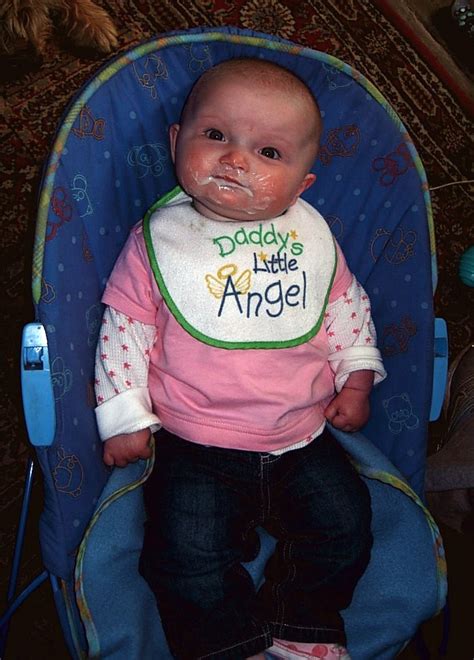 daddy s little angel with a little messy face karen cowell flickr