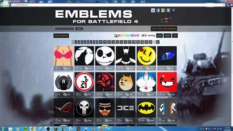 How To Get Awesome Battlefield 4 Emblems Youtube