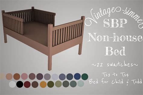 Sbp Non House Vintage Simmer Sims Sims 4 Bedroom Sims 4 Cc