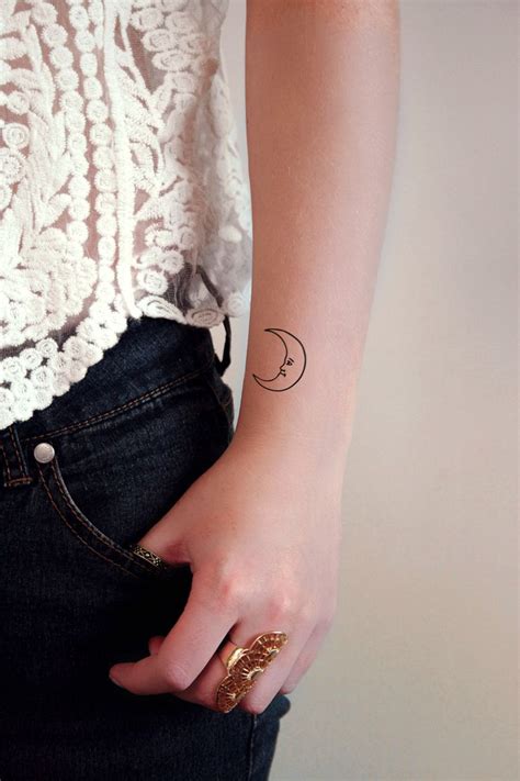 Moon Temporary Tattoo Set Of Boho Tattoos Henna Style Tattoos