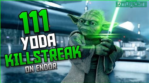 Star Wars Battlefront Ii Grandmaster Yoda 111 Killstreak Endor
