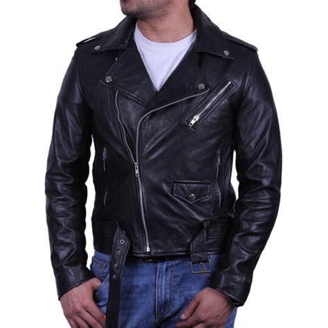 mens leather jacket genuine leather