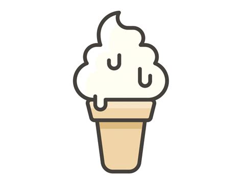 Soft Ice Cream Emoji Icon Png Transparent Emoji