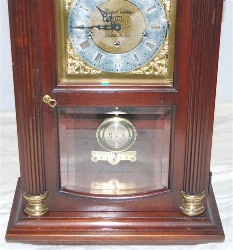 Vintage Howard Miller Mantel Clock Limited Edition Cherry Case