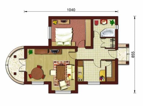 Éstos no quedan anticuados tan fácilmente ya que es posible variar la fachada con el fin. Plano de Casa Moderna de una planta