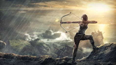 Shadow Of The Tomb Raider Lara Croft Bow UHD 4K Wallpaper | Pixelz