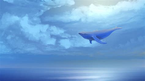 Flying Whales Wallpaper Images Amashusho