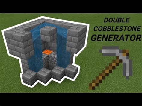 How To Build A Double Cobblestone Generator Youtube
