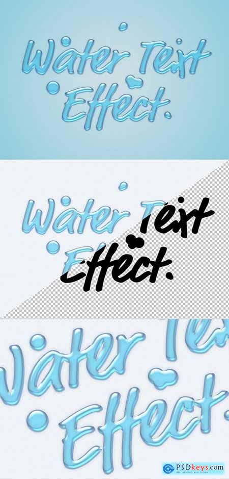 Blue Liquid Text Effect Mockup 279237180 Free Download Photoshop