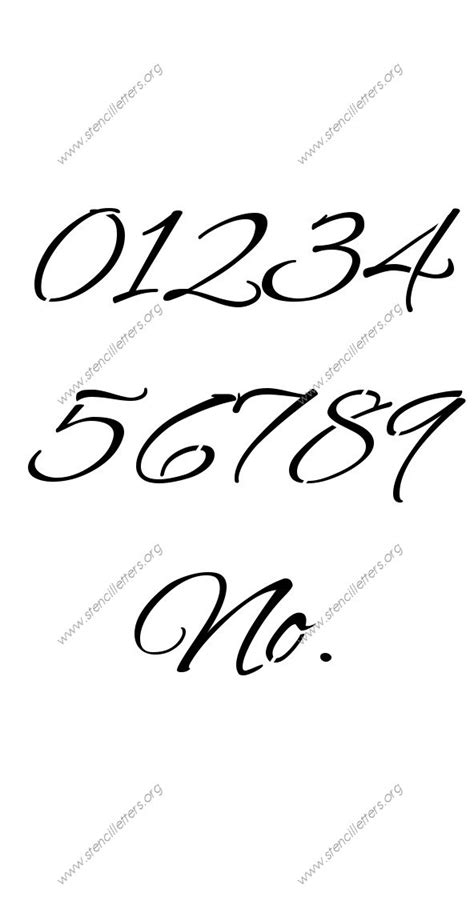 Flowing Cursive Uppercase And Lowercase Letter Stencils A Z 14 Inch Up