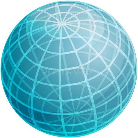 Grid Sphere Illustration Stock Vector Illustration Of Aqua 7219680