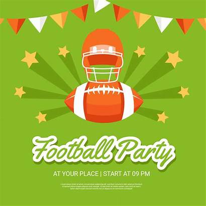 Football Poster Vector Party Template Clipart Graphics