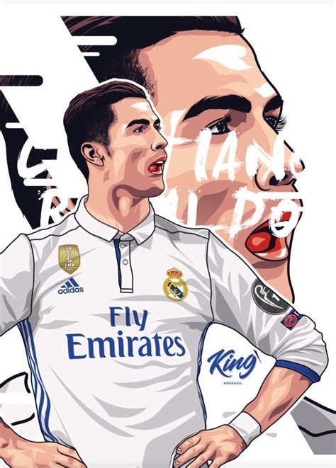 Real Madrid Illustration Cristiano Ronaldo Ronaldo Cristiano