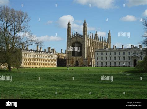 Kings College Cambridge From The Backs Stock Photo Alamy