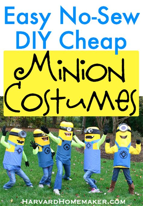 Easy No Sew Diy Minion Costumes Harvard Homemaker