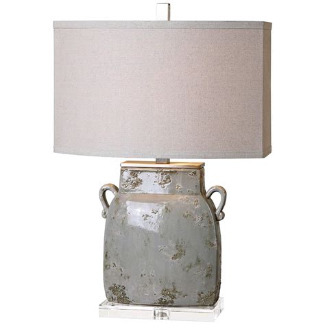 Uttermost Melizzano Ivory Gray Ceramic Jug Table Lamp 7n181 Lamps Plus