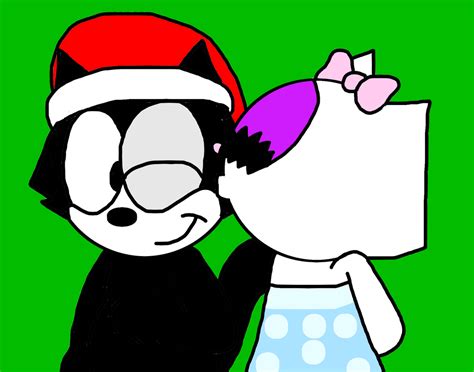 Kitty Kissing Felix At Christmas By Marcospower1996 On Deviantart
