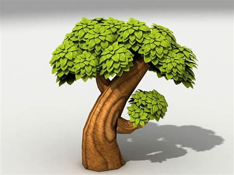 Cartoon Tree 3d Model