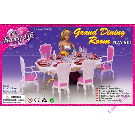 Barbie Dining Room Barbie Table Set Off 55 Barbie Dining Room