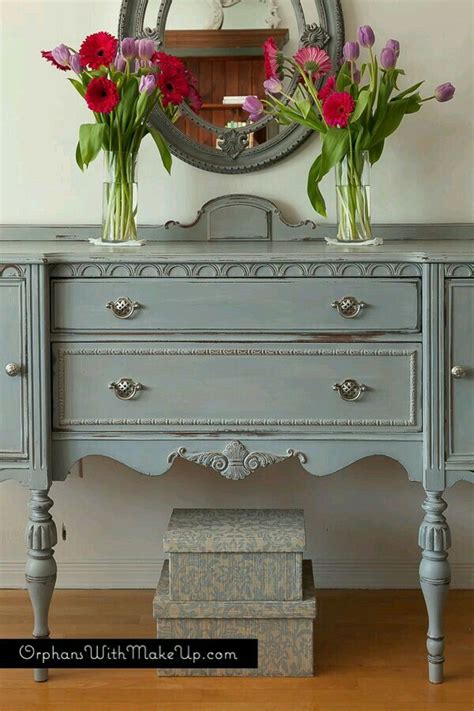 Check out our grey furniture paint selection for the very best in unique or custom, handmade pieces from our chalk paint shops. Beautiful blue gray | Shabby chic furniture, Chic ...