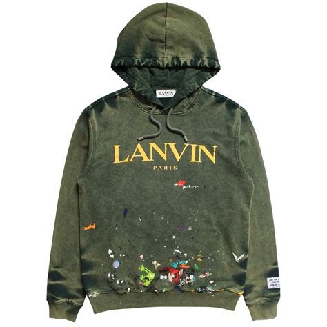 Lanvin Lanvin X Gallery Dept Green Logo Hoodie Grailed