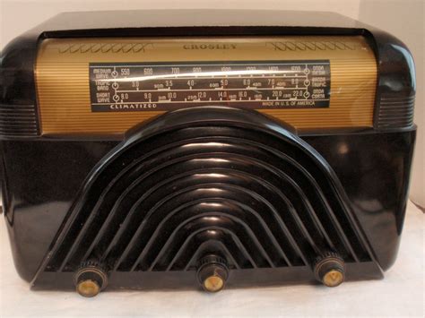 Vintage Crosley Tube Radio Medium Short Wave Tropic Band Onda Banda