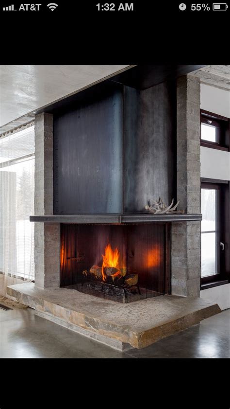 Mountain Modern Fireplace