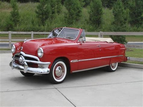 Restored 1950 Ford Custom Deluxe Convertible Convertibles For Sale