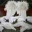 White Feathered Angel Wings  Doll Supplies Craft