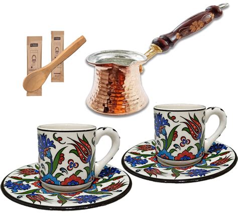 Buy Turkish Greek Arabic Coffee Espresso Cup Saucer Ceramic Set